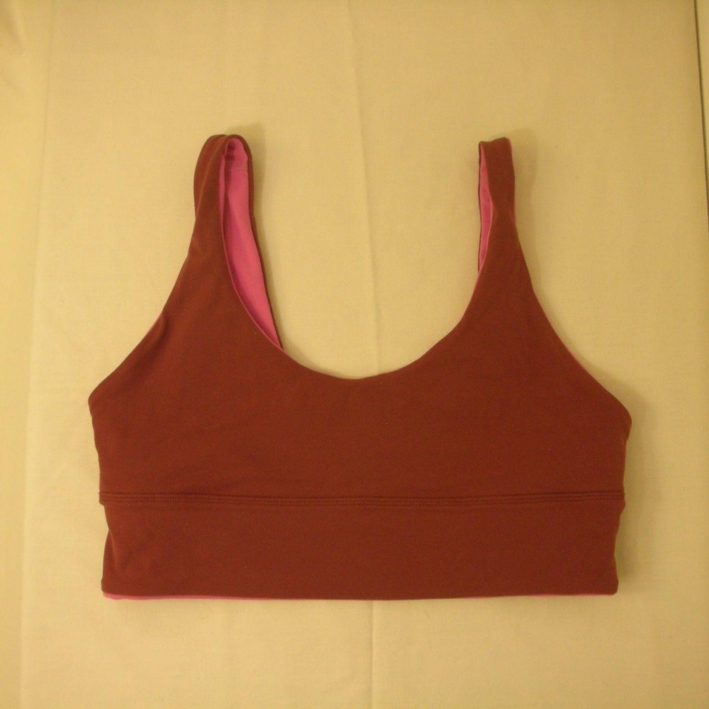 Lululemon Reversible Align Sports Bra Size 10 Pink Dusty Rose Nulu - Picture 5 of 7